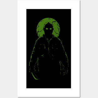 Jason Voorhees silhouette Fan Art Posters and Art